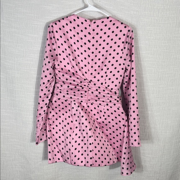 ATOIR The Missy Dress Pink and Black Polka Dots size 6 - Picture 10 of 12